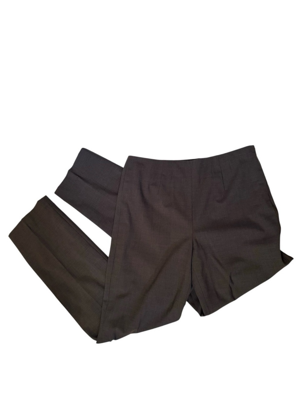 WORTH PANTS GRAY FLAT FRONT STRAIGHT LEG STRETCH WOOL LINED SIZE 6